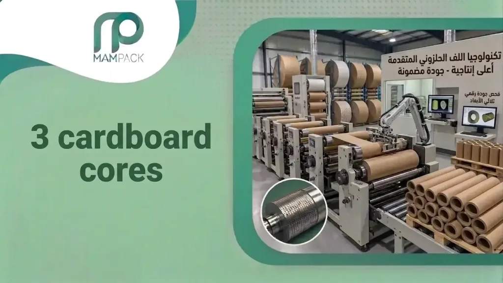 3 cardboard cores