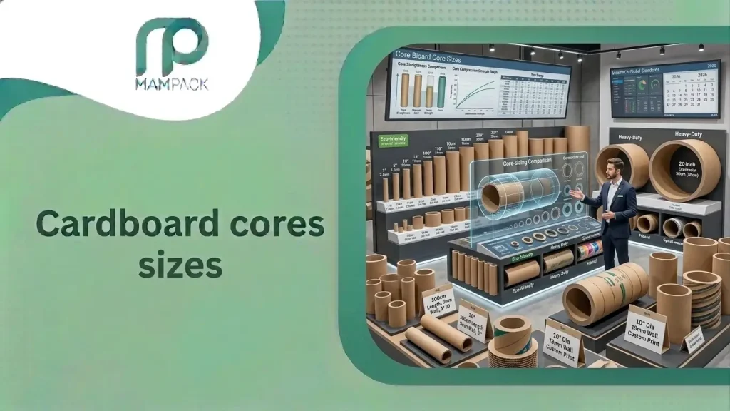 Cardboard cores sizes
