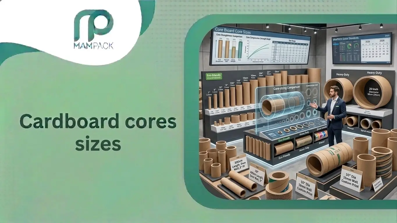 Cardboard cores sizes