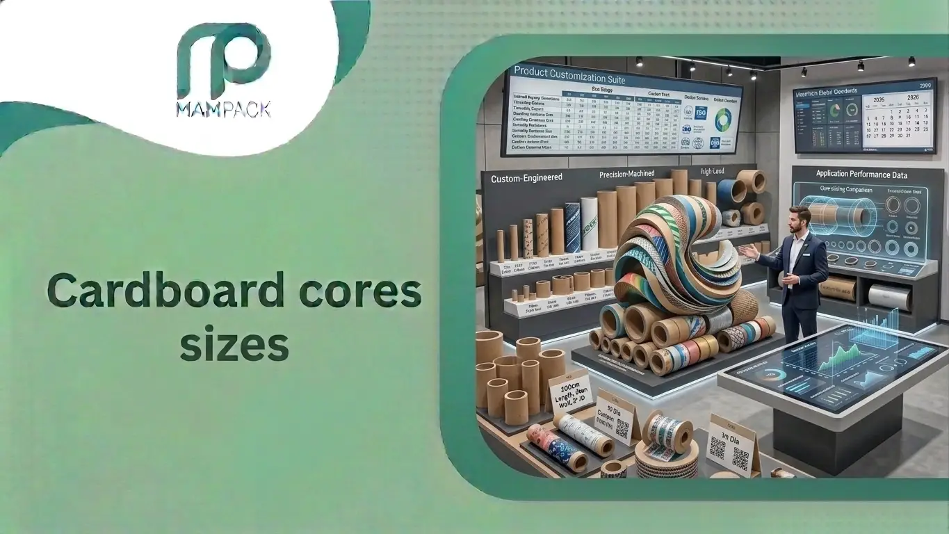 Cardboard cores sizes