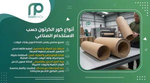 أنواع كور الكرتون حسب الاستخدام الصناعي